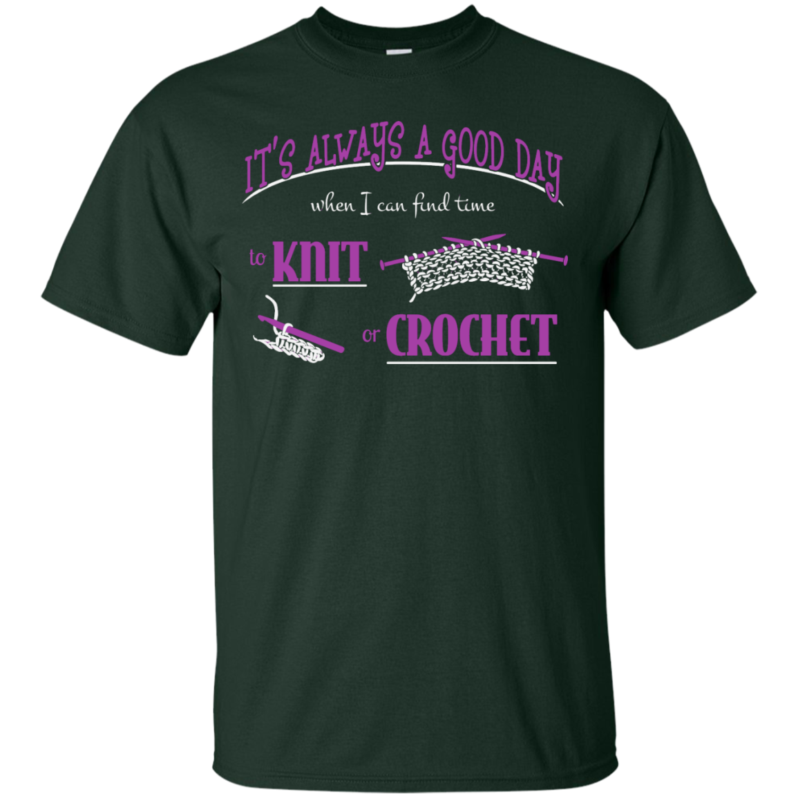 Good Day to Knit or Crochet Men's and Unisex T-Shirts - Crafter4Life - 3