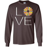 LOVE Quilting (Fall Colors) Long Sleeve Ultra Cotton T-Shirt - Crafter4Life - 5