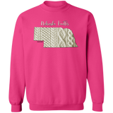 Nebraska Knitter Crewneck Pullover Sweatshirt