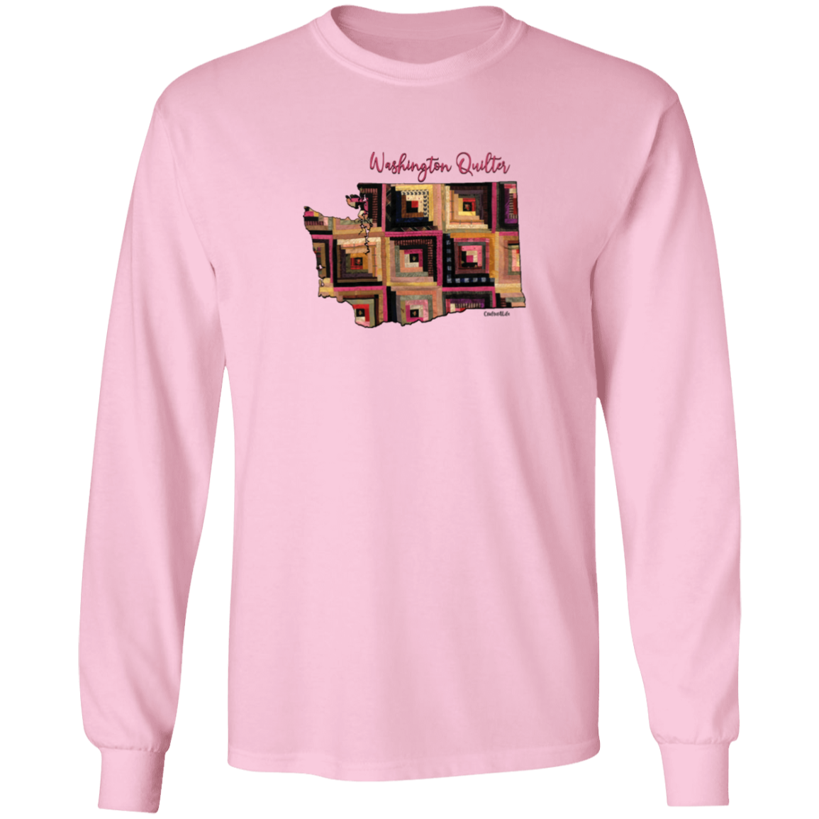 Washington Quilter Long Sleeve T-Shirt, Gift for Quilting Friends and Family