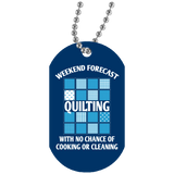 Weekend Forecast Quilting Dog Tag Pendant