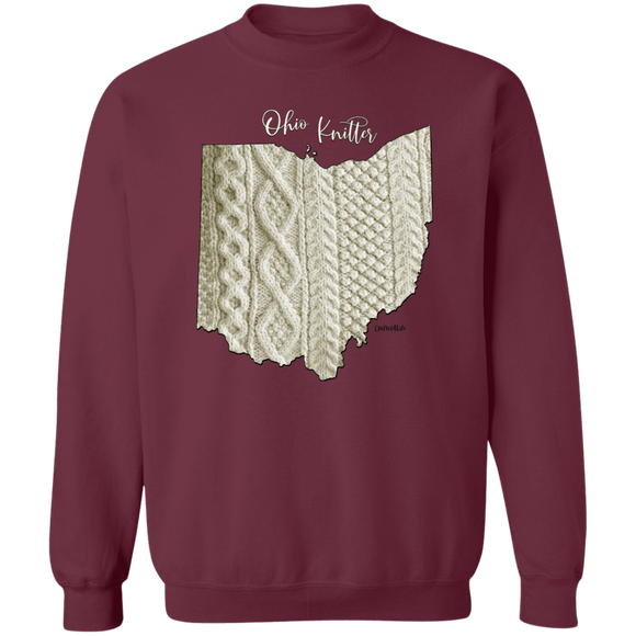 Ohio Knitter Crewneck Pullover Sweatshirt