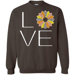 LOVE Quilting (Fall Colors) Crewneck Sweatshirts - Crafter4Life - 1