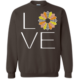 LOVE Quilting (Fall Colors) Crewneck Sweatshirts - Crafter4Life - 1