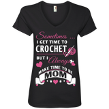 Crochet Mom Ladies V-neck Tee - Crafter4Life - 2