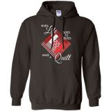 Make a Quilt (red) Pullover Hoodies - Crafter4Life - 5