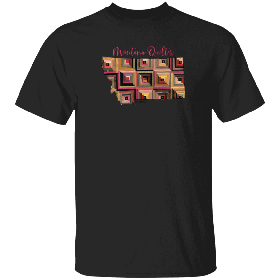 Montana Quilter T-Shirt, Gift for Quilting Friends and Family