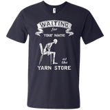 Waiting at the Yarn Store - Personalized Unisex T-Shirts