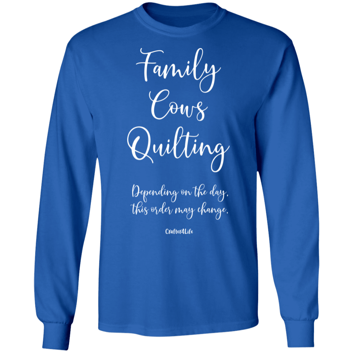 Family-Cows-Quilting LS Ultra Cotton T-Shirt