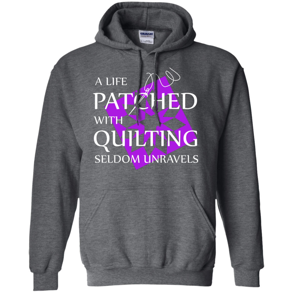 Quilting Seldom Unravels Pullover Hoodie