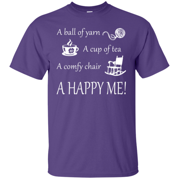 A Happy Me Custom Ultra Cotton T-Shirt - Crafter4Life - 1