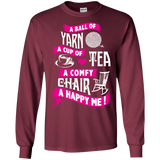 A Ball of Yarn, A Happy Me Long Sleeve Ultra Cotton Tshirt - Crafter4Life - 7