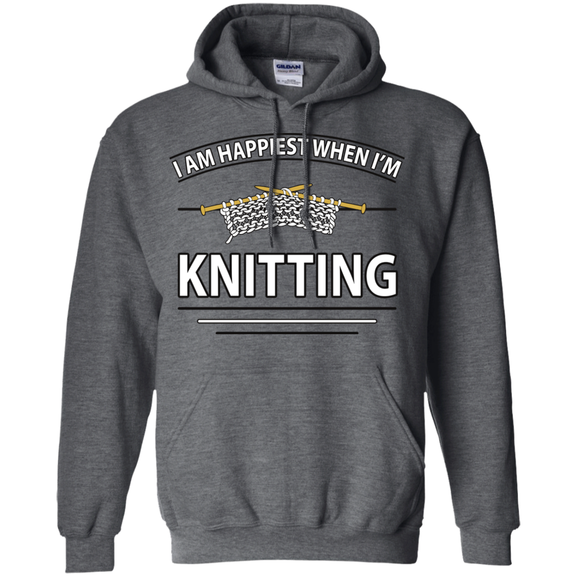 I Am Happiest When I'm Knitting Pullover Hoodies - Crafter4Life - 2