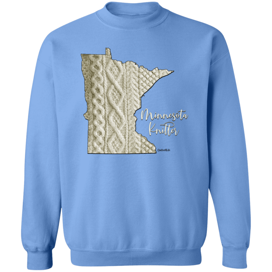 Minnesota Knitter Crewneck Pullover Sweatshirt