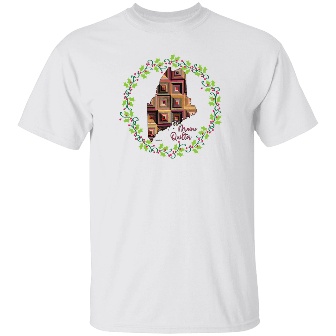 Maine Quilter Christmas T-Shirt