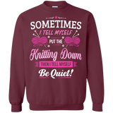 Put the Knitting Down Crewneck Sweatshirts - Crafter4Life - 3