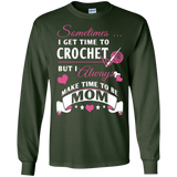 Crochet Mom Long Sleeve Ultra Cotton T-Shirt - Crafter4Life - 3