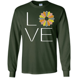 LOVE Quilting (Fall Colors) Long Sleeve Ultra Cotton T-Shirt - Crafter4Life - 4
