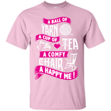A Ball of Yarn, A Happy Me Custom Ultra Cotton T-Shirt - Crafter4Life - 7