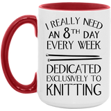 8th Day Knitting Mugs