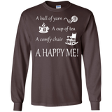 A Happy Me Long Sleeve Ultra Cotton T-shirt - Crafter4Life - 5