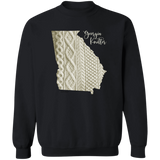 Georgia Knitter Crewneck Pullover Sweatshirt