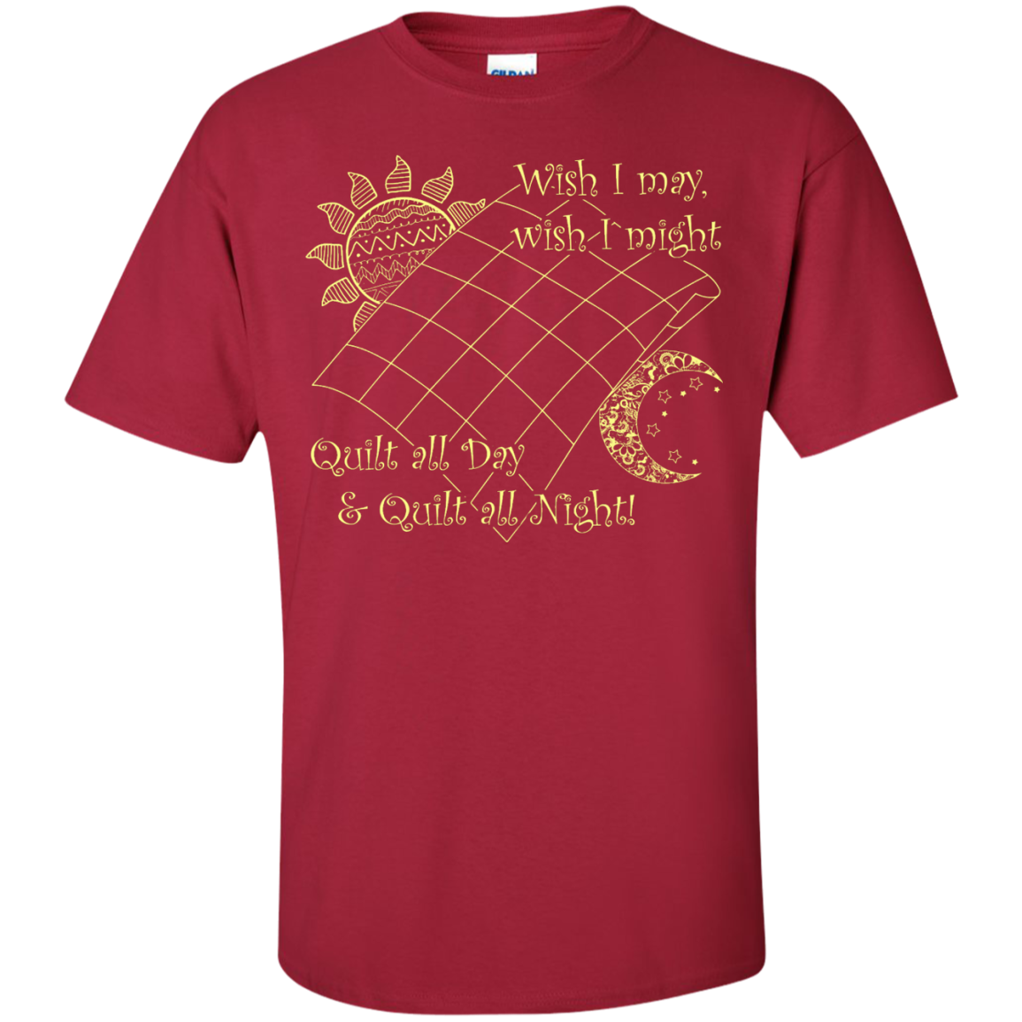 Wish I May Quilt Custom Ultra Cotton T-Shirt - Crafter4Life - 5