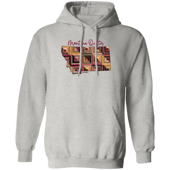 Montana Quilter Pullover Hoodie, Gift for Quilting Friends and Family