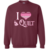 I Heart to Quilt Crewneck Sweatshirts - Crafter4Life - 7