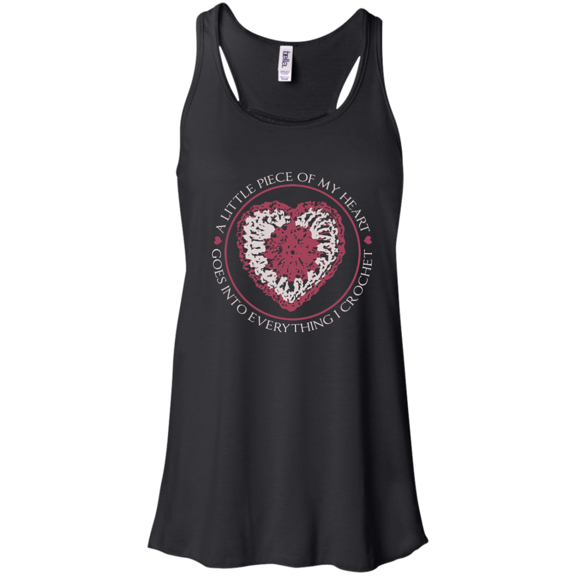 Piece of My Heart (Crochet) Flowy Racerback Tank