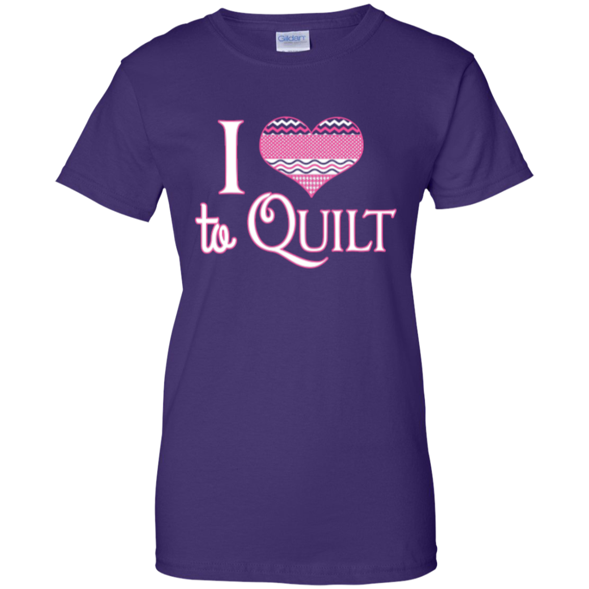 I Heart to Quilt Ladies Custom 100% Cotton T-Shirt - Crafter4Life - 11