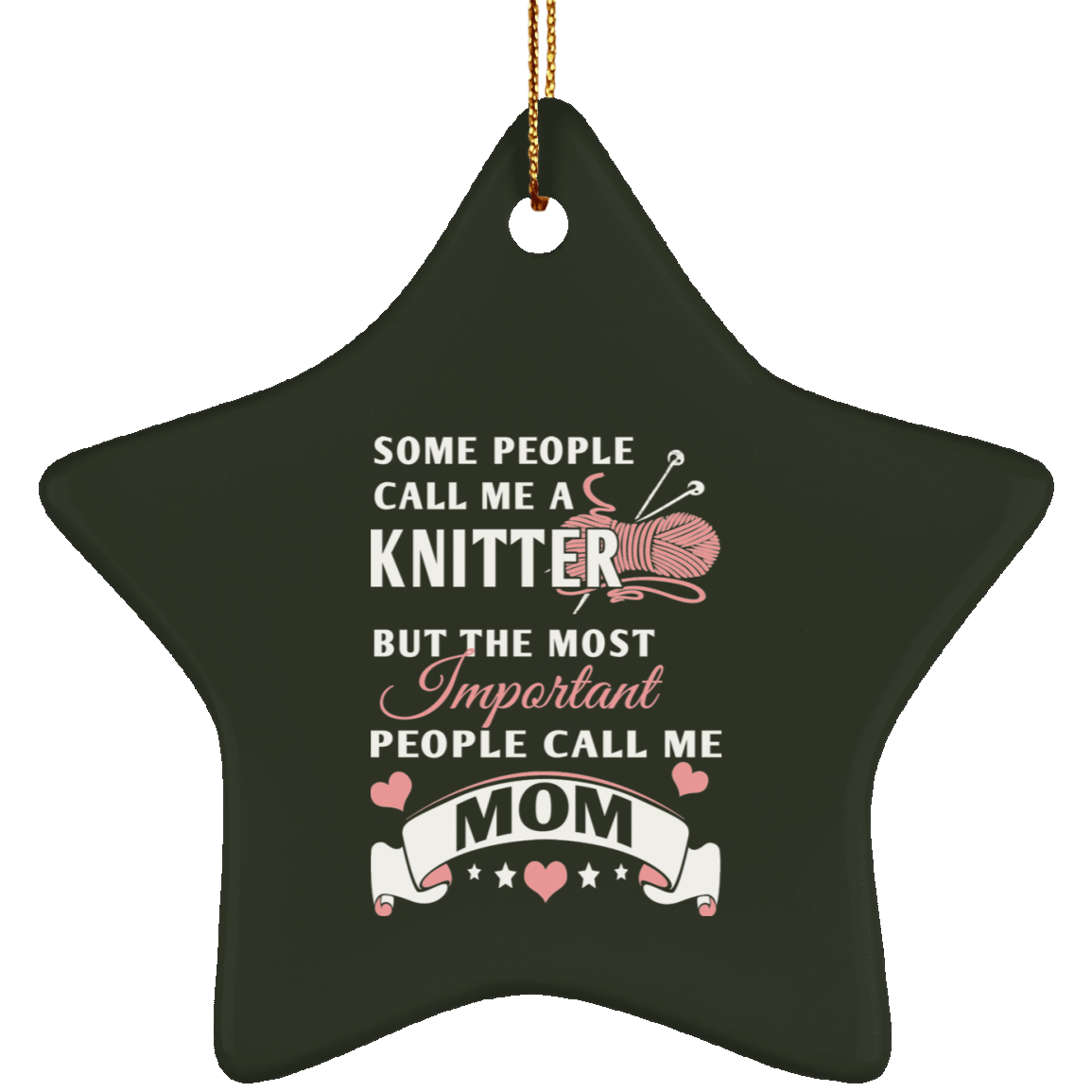 Knitter Mom Ornaments