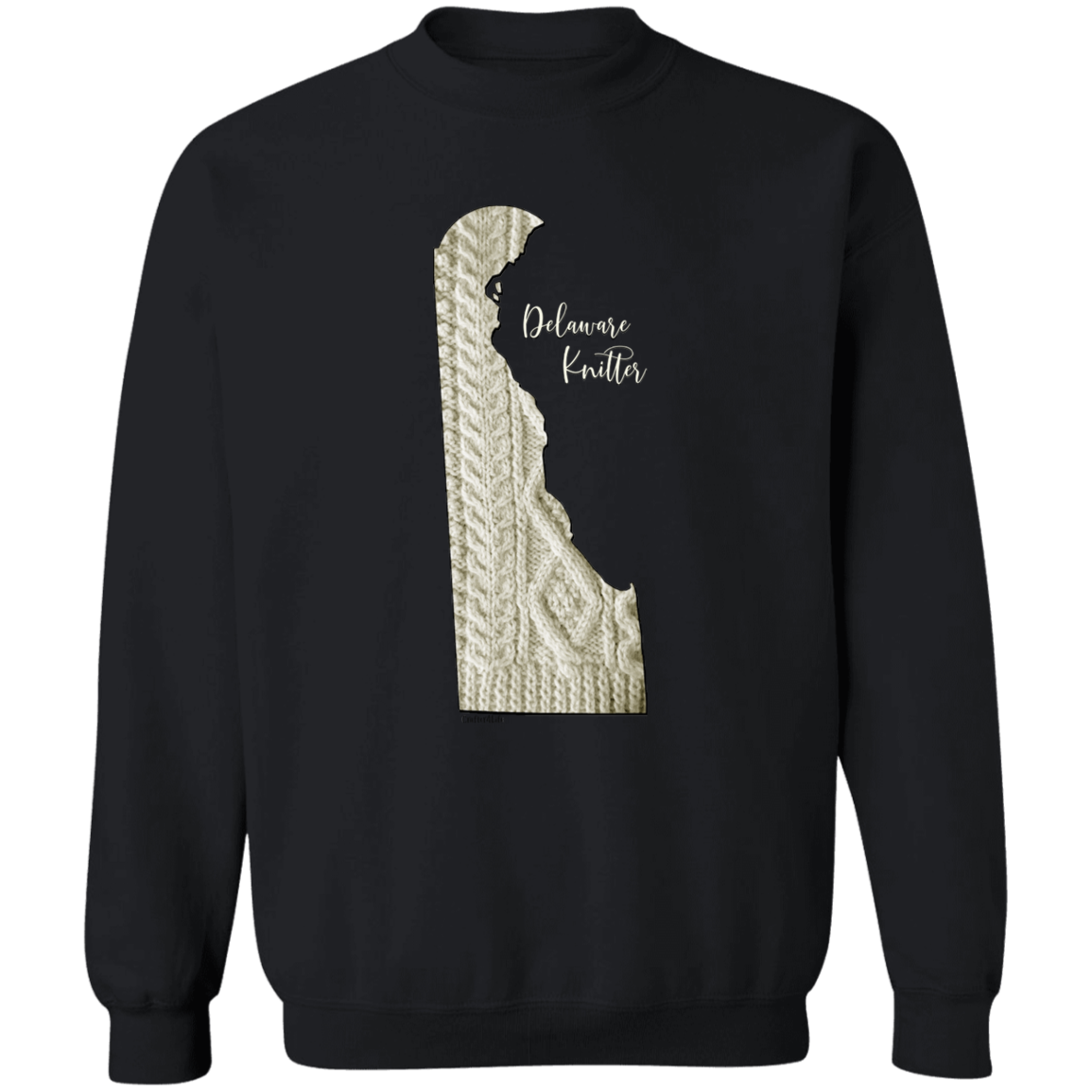 Delaware Knitter Crewneck Pullover Sweatshirt