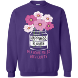 Happiness Blooms with Crafts Crewneck Sweatshirts - Crafter4Life - 1