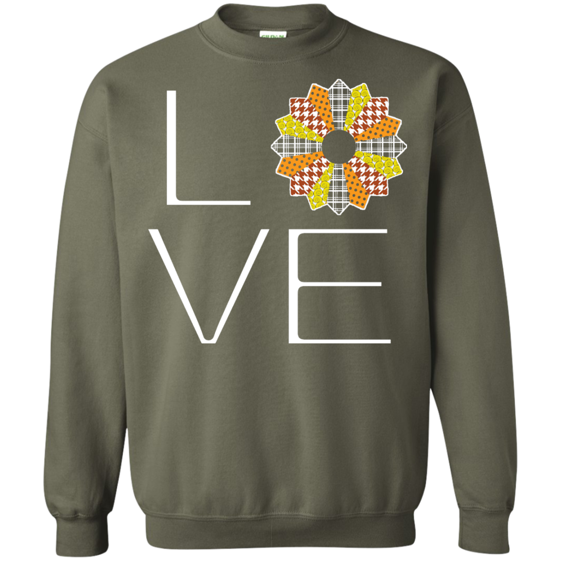 LOVE Quilting (Fall Colors) Crewneck Sweatshirts - Crafter4Life - 10