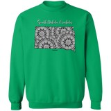 South Dakota Crocheter Crewneck Pullover Sweatshirt