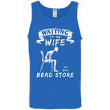 Waiting for my Wife at the Bead Store Cotton Tank Top
