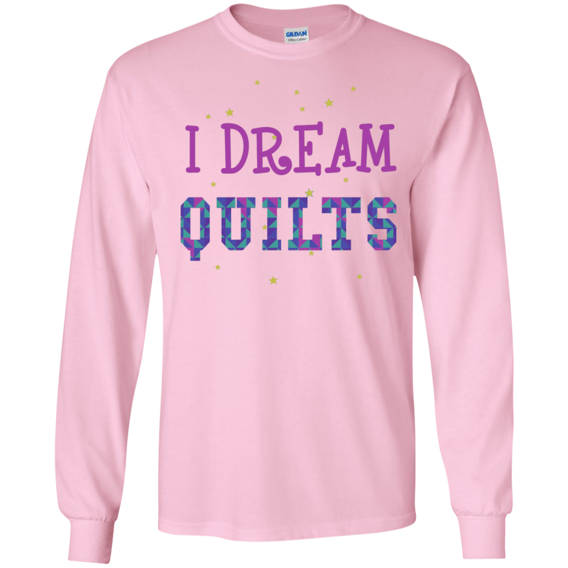 I Dream Quilts Long Sleeve Ultra Cotton T-Shirt - Crafter4Life - 9