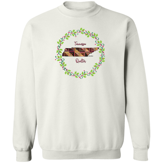 Tennessee Quilter Christmas Crewneck Pullover Sweatshirt