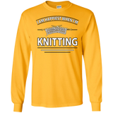 I Am Happiest When I'm Knitting Long Sleeve Ultra Cotton T-Shirt - Crafter4Life - 1