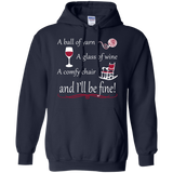 A Ball of Yarn a Glass of Wine Hoodie - Crafter4Life - 3