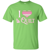I Heart to Quilt Custom Ultra Cotton T-Shirt - Crafter4Life - 6