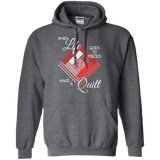Make a Quilt (red) Pullover Hoodies - Crafter4Life - 4