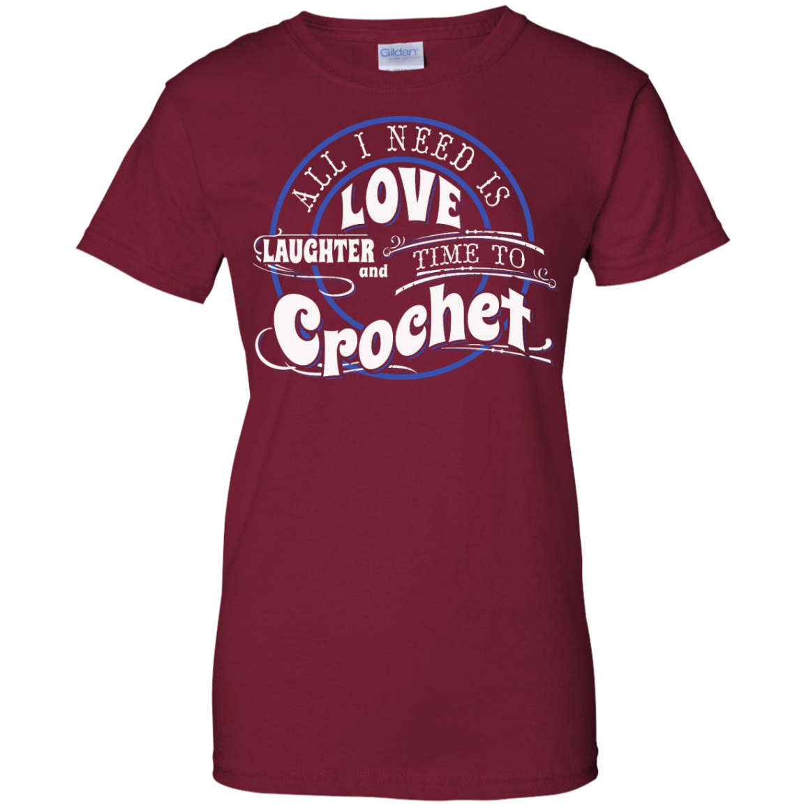 Time to Crochet Ladies Custom 100% Cotton T-Shirt - Crafter4Life - 4