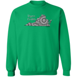 Virginia Crocheter Crewneck Pullover Sweatshirt