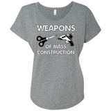 Weapons of Mass Construction Ladies Triblend Dolman Sleeve