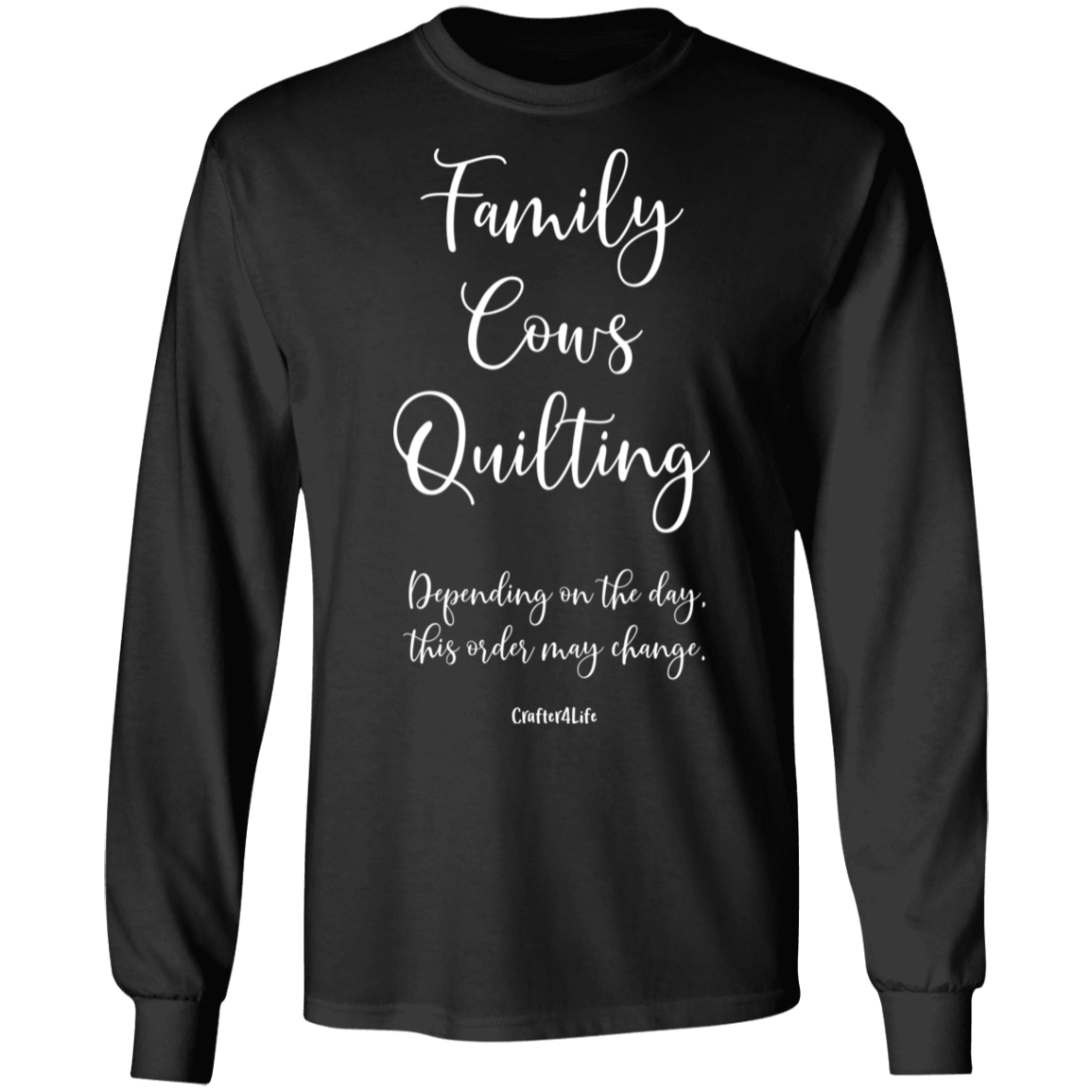 Family-Cows-Quilting LS Ultra Cotton T-Shirt