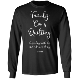 Family-Cows-Quilting LS Ultra Cotton T-Shirt