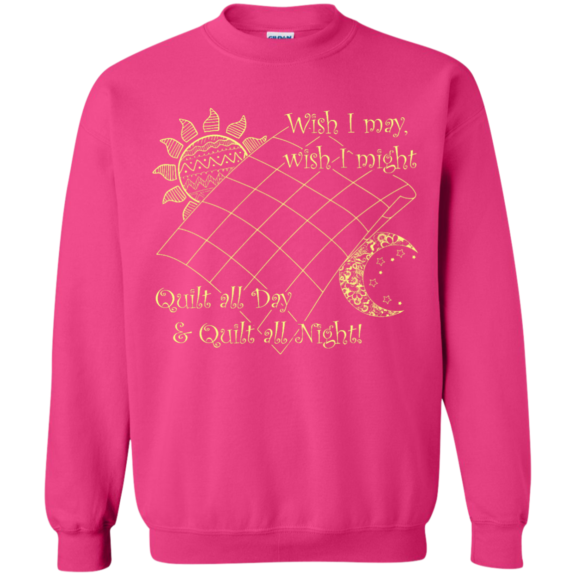 Wish I May Quilt Crewneck Sweatshirts - Crafter4Life - 11