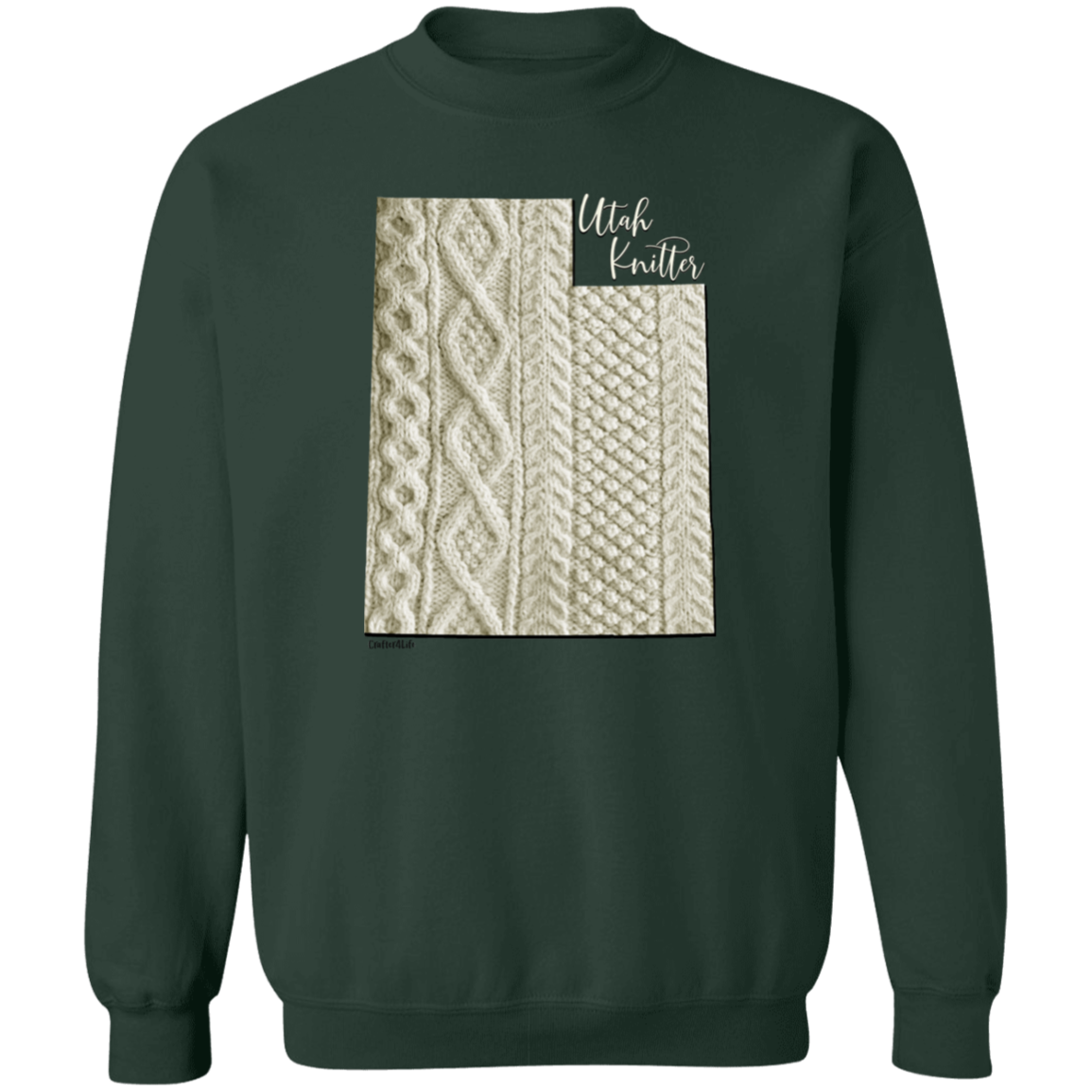 Utah Knitter Crewneck Pullover Sweatshirt